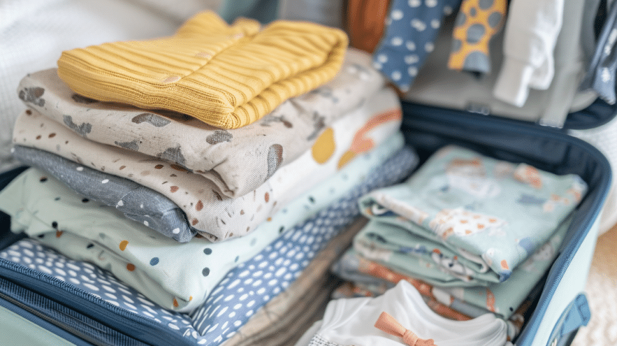 Partir en vacances avec bébé valise