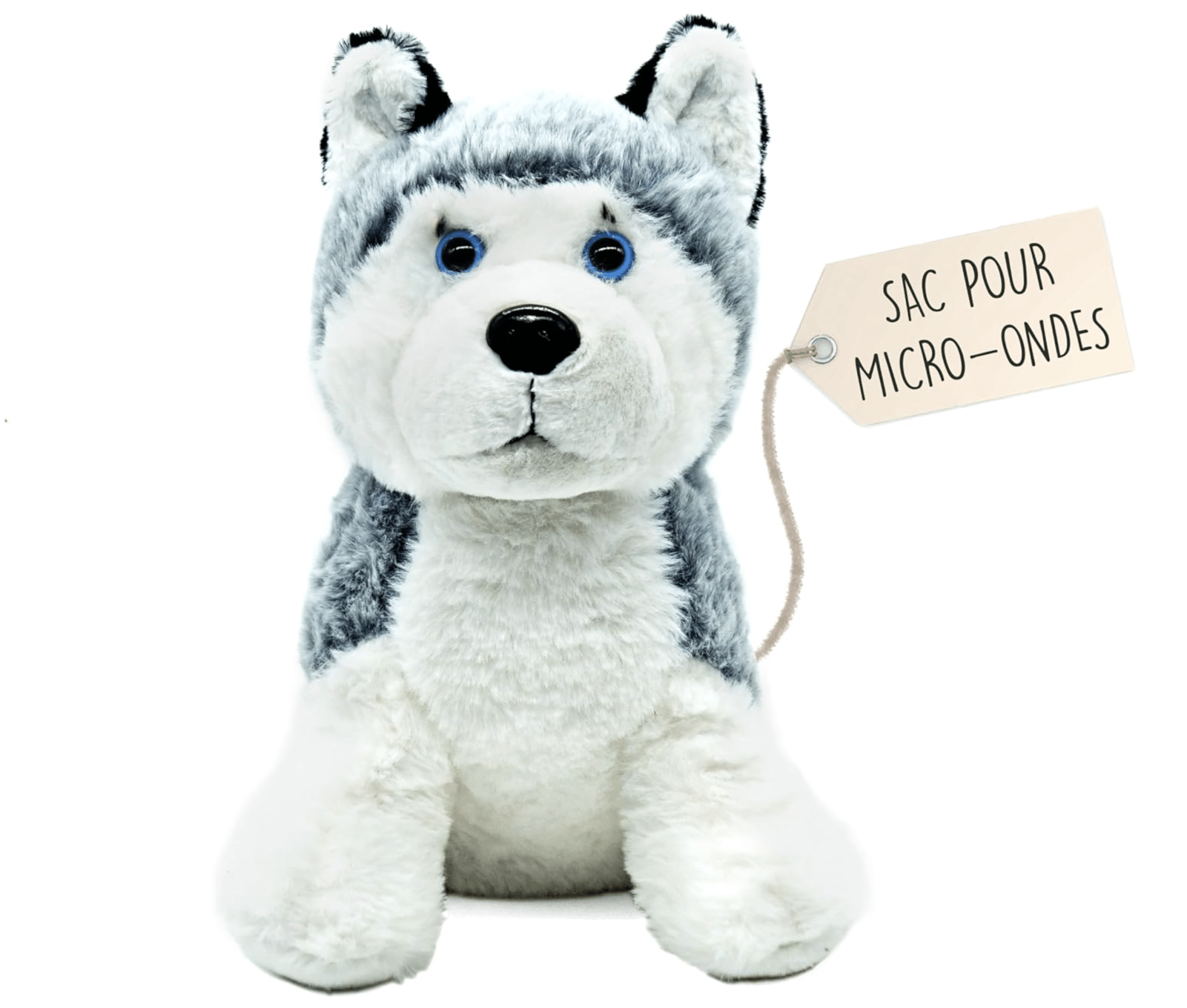 bouillotte peluche bébé husky
