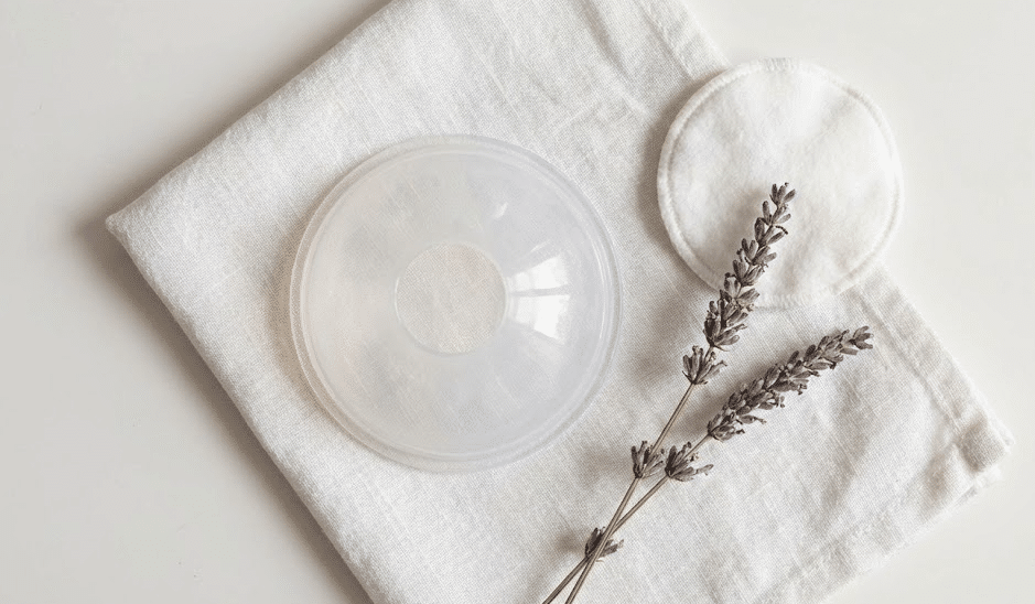Coquillage d’allaitement en silicone transparent