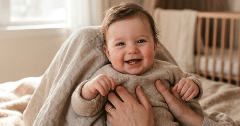 Premières dents bébé qui percent