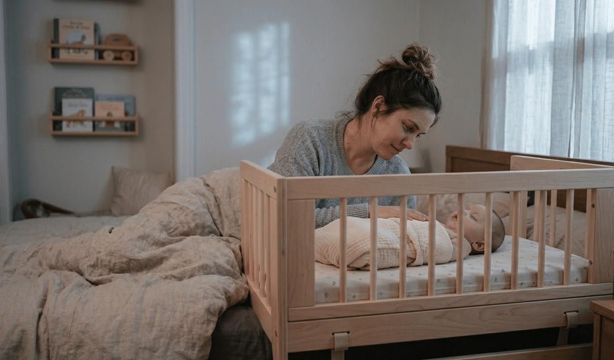 Lit cododo berceau attaché au lit parental pour pratiquer le cododo sécurisé en toute sécurité